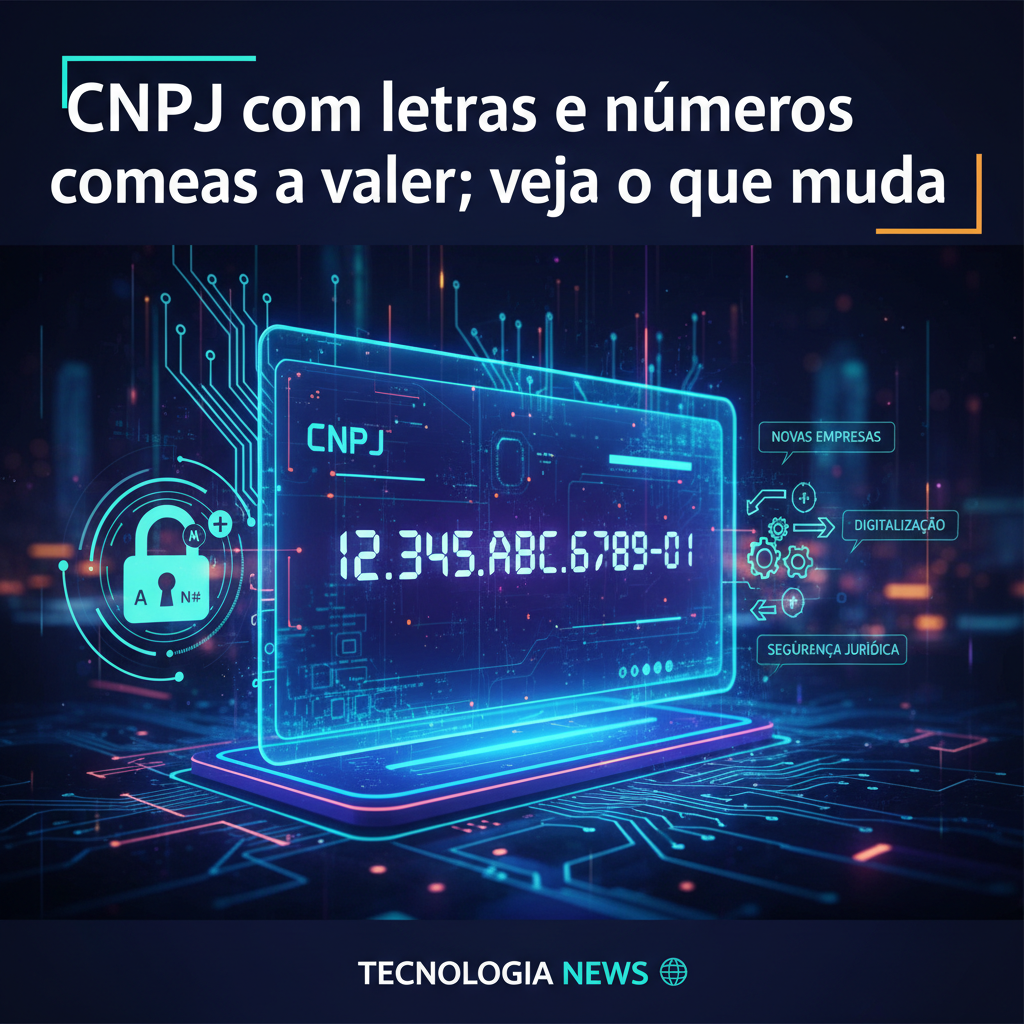 CNPJ alfanumérico entra em vigor: o que muda para empresas