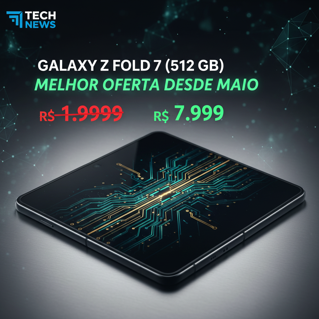 Galaxy Z Fold 7 obtém maior desconto desde maio de 2024