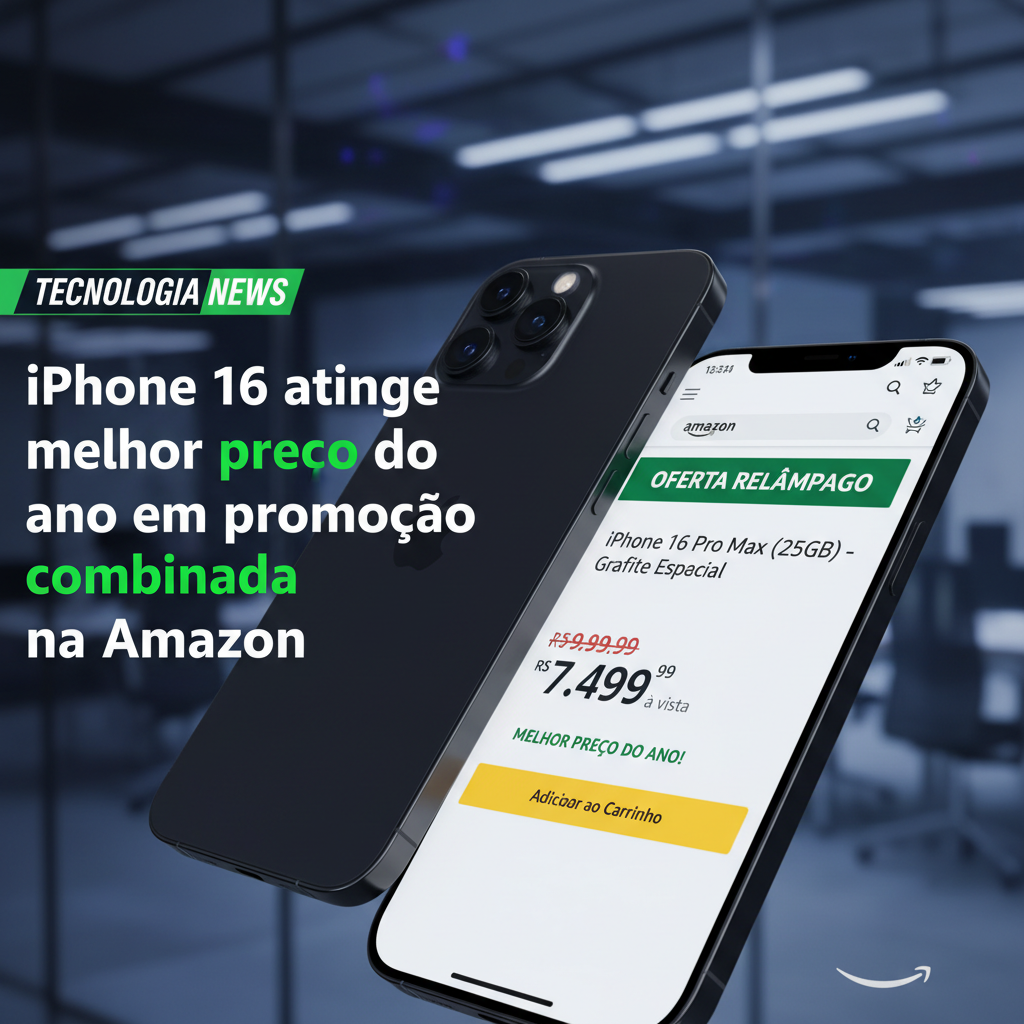 iPhone 16 Atinge Menor Preço de 2026 em Oferta Relâmpago na Amazon