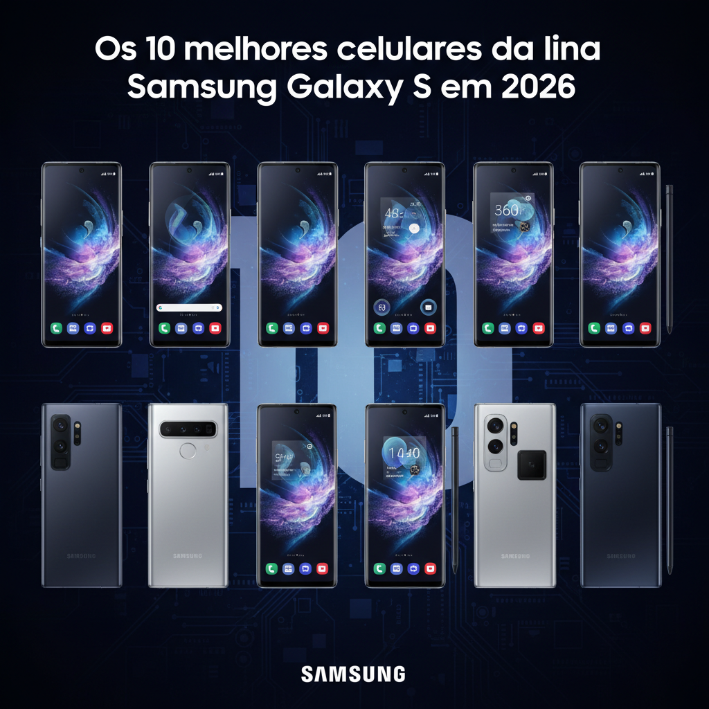 Os 10 melhores celulares da linha Samsung Galaxy S em 2026