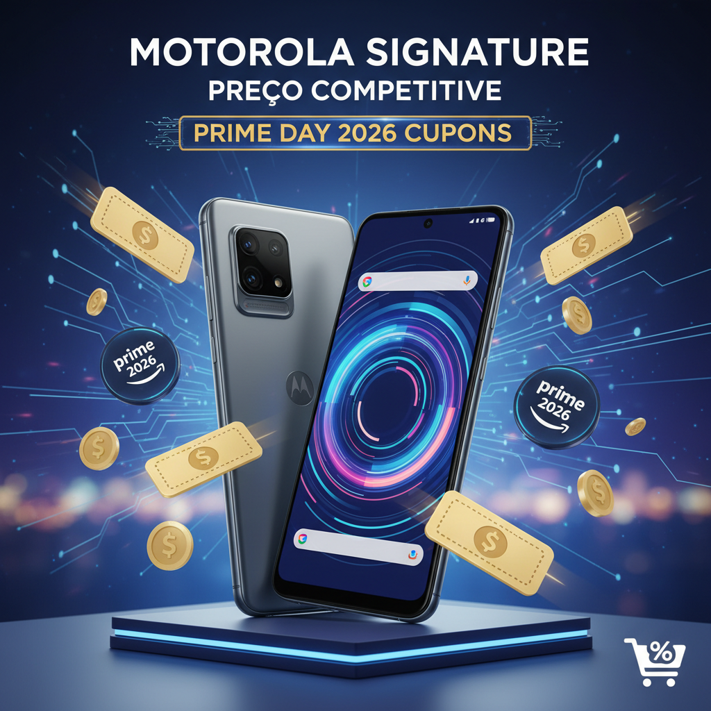 Motorola Signature: Flagship com Snapdragon 8 Gen 5 e 46% OFF no Prime Day 2026