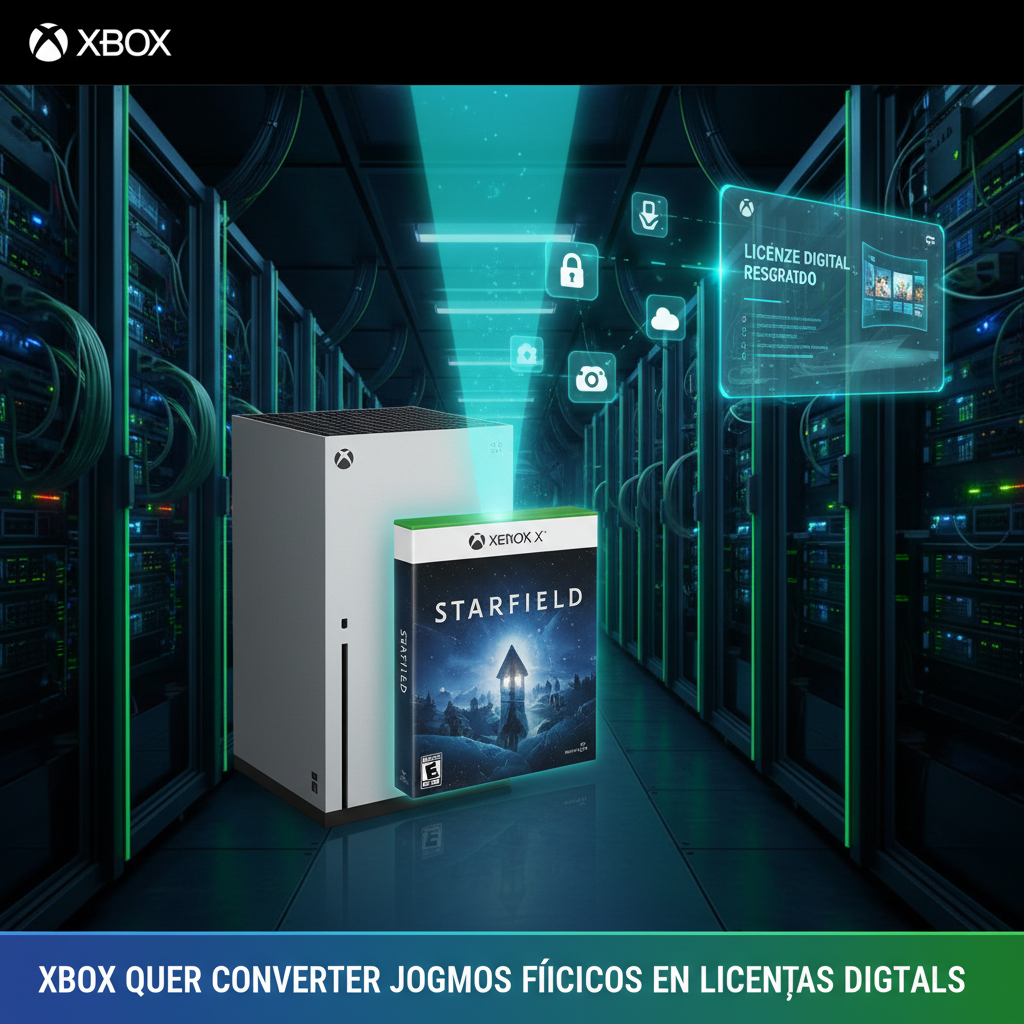 Xbox planeja converter jogos físicos em licenças digitais para nova geração